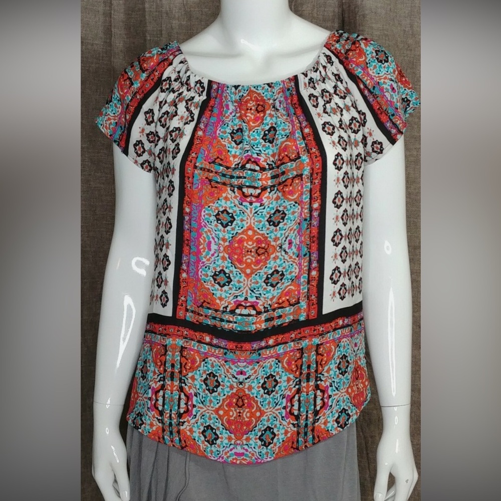 Evereve Braeve Colorful Bohemian Blouse